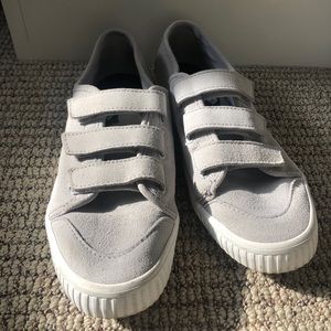 Sperry Crest Velcro Suede Sneaker - Grey